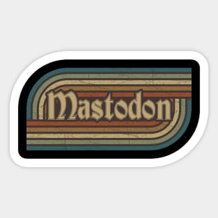 Mastodon Vintage Stripes Sticker